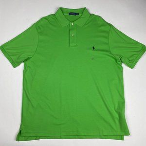 NWOT Polo Ralph Lauren Lime Green Polo Shirt Men's 2XB Cotton